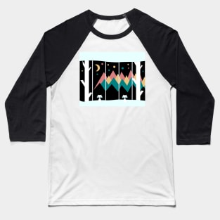 Colorful night Baseball T-Shirt